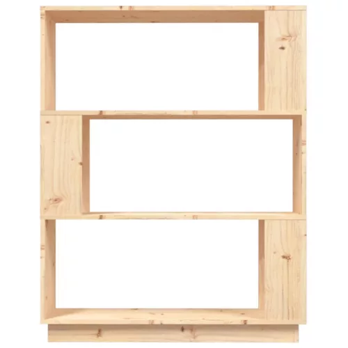  tömör fenyőfa könyvszekrény/térelválasztó 80 x 25 x 101 cm