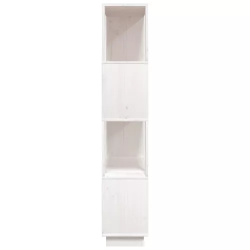  fehér tömör fenyőfa könyvszekrény/térelválasztó 80x25x132 cm