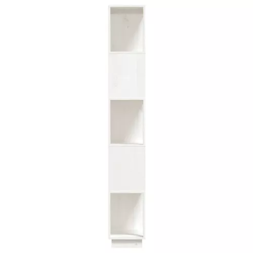  fehér tömör fenyőfa könyvszekrény/térelválasztó 80x25x163,5 cm