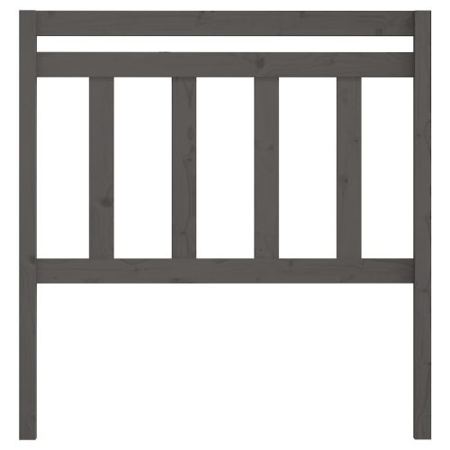  szürke tömör fenyőfa ágyfejtámla 81 x 4 x 100 cm