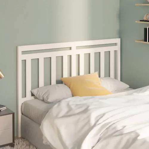  fehér tömör fenyőfa ágy fejtámla 166 x 4 x 100 cm