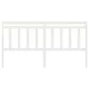  fehér tömör fenyőfa ágy fejtámla 186 x 4 x 100 cm