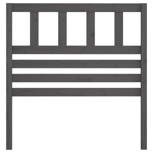  szürke tömör fenyőfa ágyfejtámla 81 x 4 x 100 cm