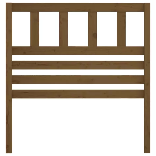  mézbarna tömör fenyőfa ágyfejtámla 106 x 4 x 100 cm