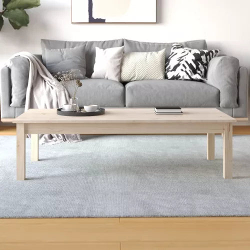  tömör fenyőfa dohányzóasztal 110 x 50 x 30 cm