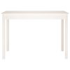  fehér tömör fenyőfa ebédlőasztal 110 x 55 x 75 cm