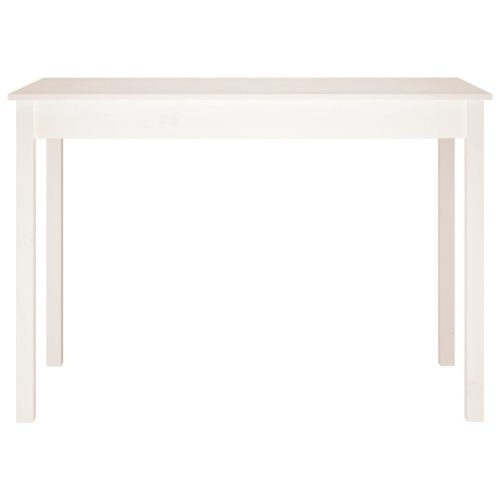  fehér tömör fenyőfa ebédlőasztal 110 x 55 x 75 cm