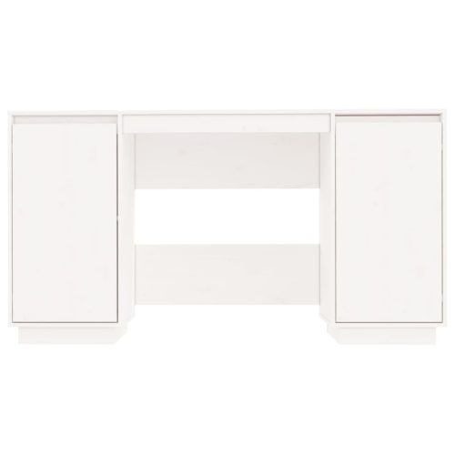  fehér tömör fenyőfa íróasztal 140 x 50 x 75 cm