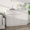  fehér tömör fenyőfa tálalószekrény 110 x 34 x 75 cm