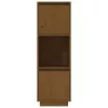  mézbarna tömör fenyőfa magasszekrény 38x35x117 cm