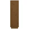  mézbarna tömör fenyőfa magasszekrény 38x35x117 cm