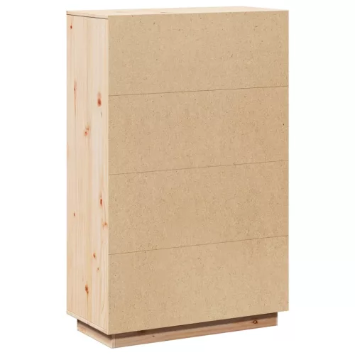  tömör fenyőfa magasszekrény 74x35x117 cm