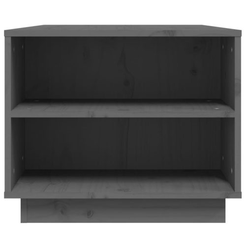  szürke tömör fenyőfa dohányzóasztal 90 x 49 x 40,5 cm