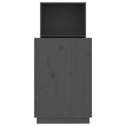  szürke tömör fenyőfa íróasztal 110x53x117 cm