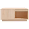  tömör fenyőfa dohányzóasztal 80x81x36,5 cm