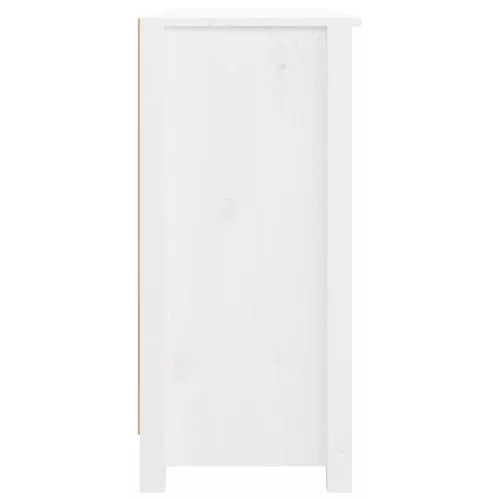  fehér tömör fenyőfa tálalószekrény 100x35x74 cm