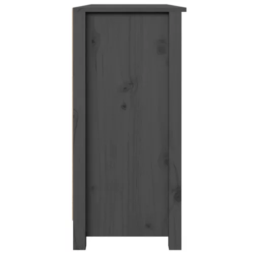  szürke tömör fenyőfa tálalószekrény 100 x 35 x 74 cm