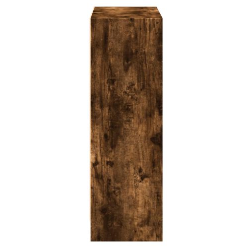  füstös tölgy színű szerelt fa könyvespolc 60 x 24 x 76 cm