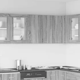    “Lyon” szürke sonoma színű szerelt fa függőszekrény