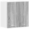  “Lyon” szürke sonoma színű szerelt fa függőszekrény