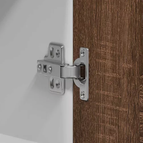  “Lyon” barna tölgyszínű szerelt fa éjjeliszekrény