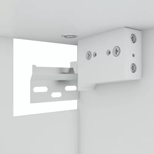  “Lyon” füstös tölgy színű szerelt fa üvegszekrény