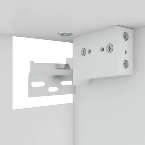  “Lyon” szürke sonoma színű szerelt fa függő üvegszekrény