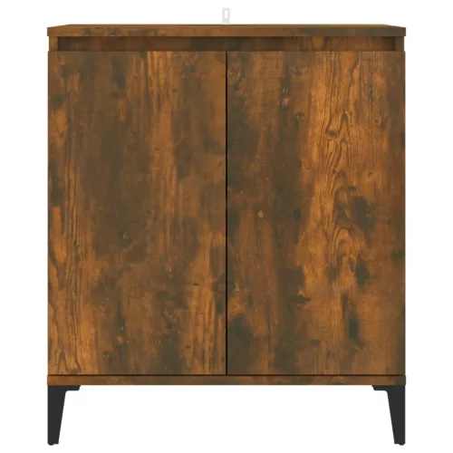  füstös tölgy színű szerelt fa tálalószekrény 60 x 35 x 70 cm