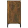  füstös tölgy színű szerelt fa tálalószekrény 104 x 35 x 70 cm