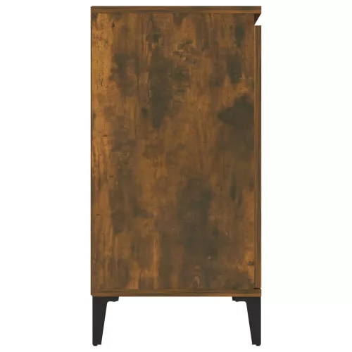  füstös tölgy színű szerelt fa tálalószekrény 104 x 35 x 70 cm