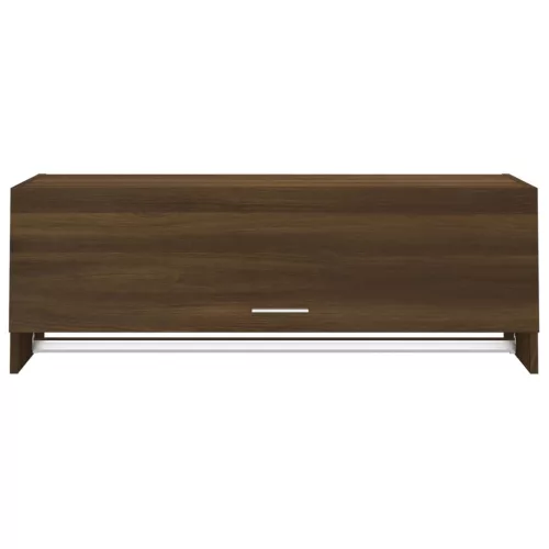  barna tölgy színű szerelt fa ruhásszekrény 100 x 32,5 x 35 cm