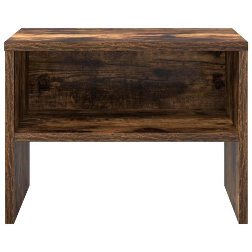  füstös tölgy színű szerelt fa éjjeliszekrény 40 x 30 x 30 cm