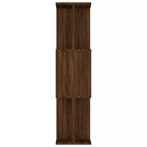  füstös tölgy színű fa könyvszekrény/térelválasztó 80x24x96 cm