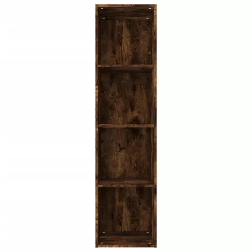  füstös tölgy színű szerelt fa könyv-/TV-szekrény 36x30x143 cm