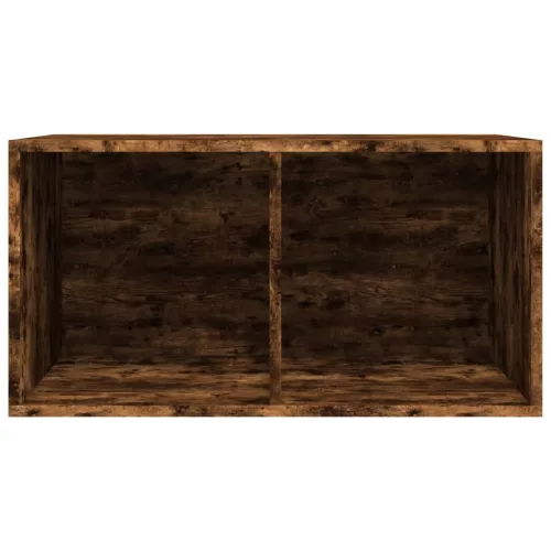  füstös tölgy színű szerelt fa lemeztároló doboz 71 x 34 x 36 cm