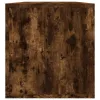  füstös tölgy színű szerelt fa lemeztároló doboz 71 x 34 x 36 cm