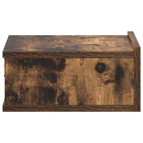  füstös tölgy színű fali éjjeliszekrény 40 x 30 x 15 cm