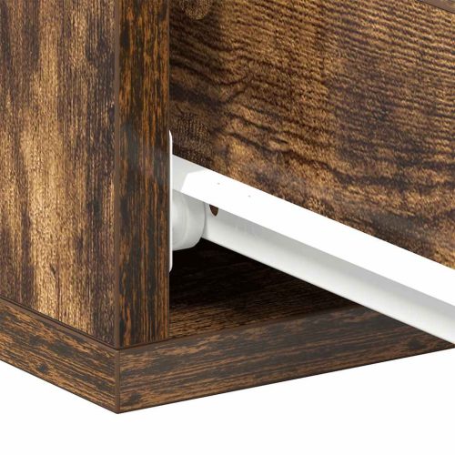  füstös tölgy színű fali éjjeliszekrény 40 x 30 x 15 cm