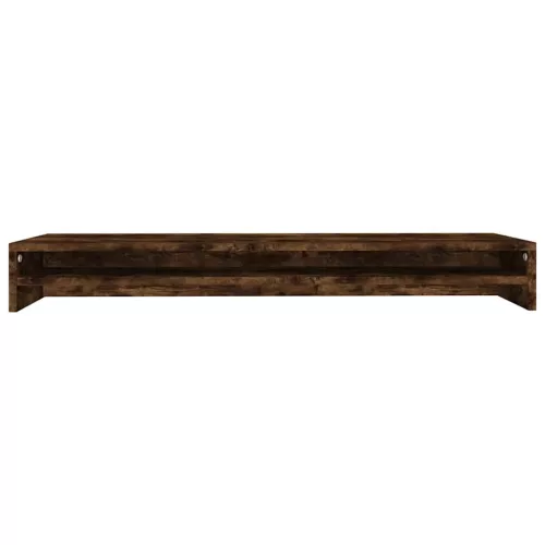  füstös tölgy színű szerelt fa monitorállvány 100 x 24 x 13 cm