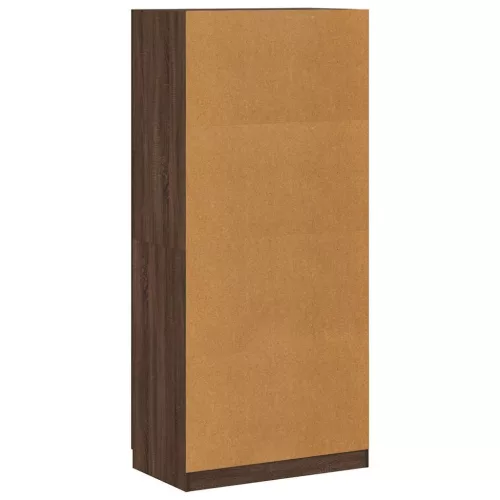  barna tölgy színű szerelt fa ruhásszekrény 90x52x200 cm