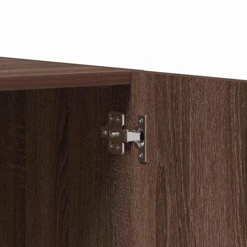  barna tölgy színű szerelt fa ruhásszekrény 90x52x200 cm