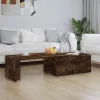  füstös tölgy színű fatermék dohányzóasztal 150x50x35 cm