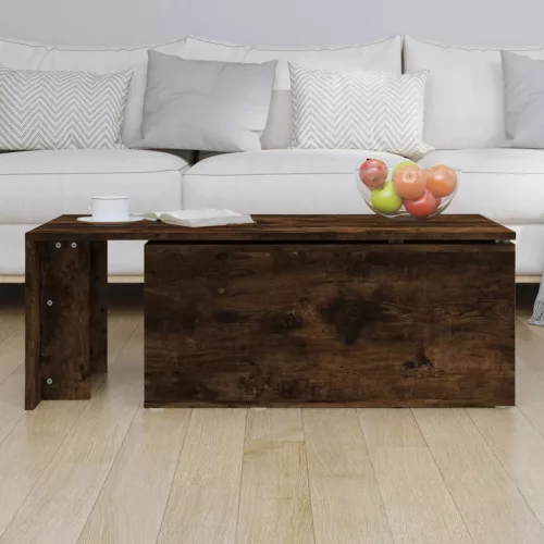  füstös tölgy színű fatermék dohányzóasztal 150x50x35 cm