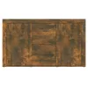  füstös tölgy színű szerelt fa tálalószekrény 120 x 36 x 69 cm