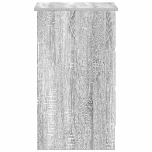  szürke sonoma színű szerelt fa íróasztal 90x45x76 cm