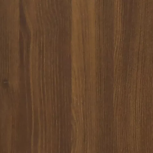  barna tölgyszínű szerelt fa tükrös szekrény 80 x 20,5 x 64 cm