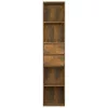  füstös tölgy színű szerelt fa könyvszekrény 36 x 30 x 171 cm