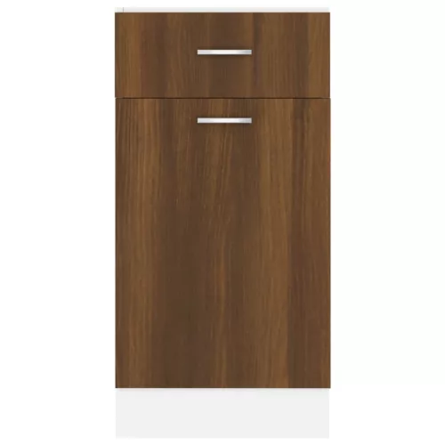  “Lyon” barna tölgyszínű szerelt fa fiókos alsószekrény