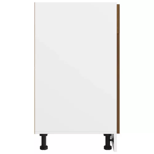  “Lyon” barna tölgyszínű szerelt fa fiókos alsószekrény