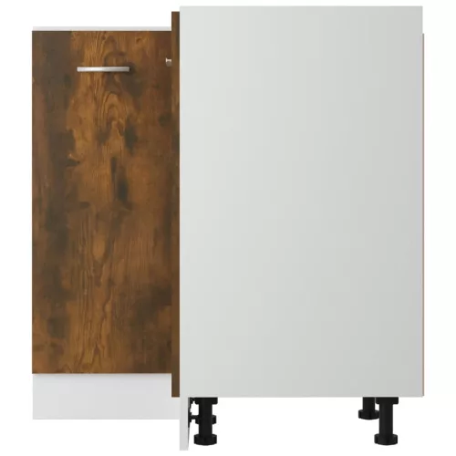  “Lyon” füstös tölgy színű szerelt fa konyhaszekrény